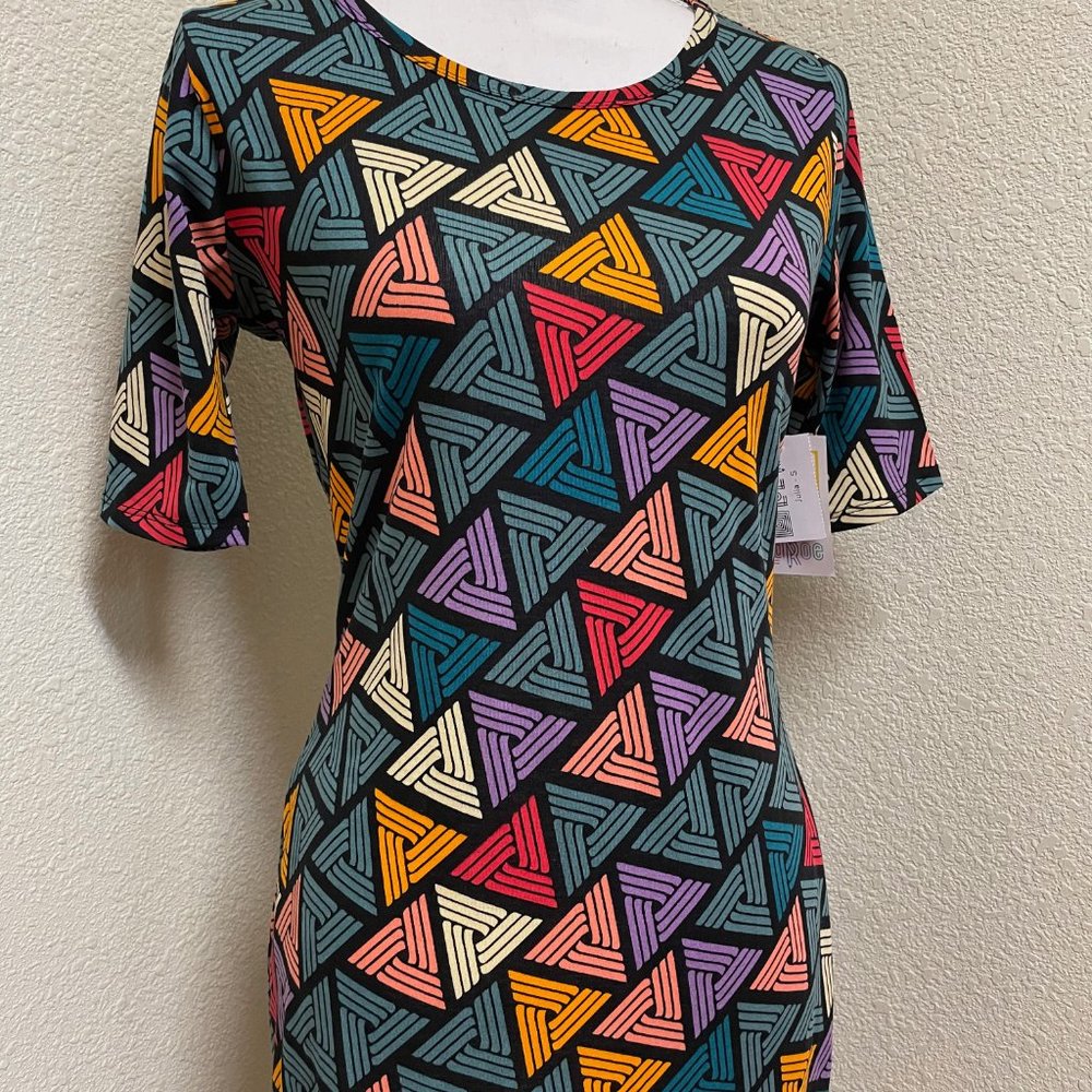 LuLaRoe Julia Diamond Dress - small